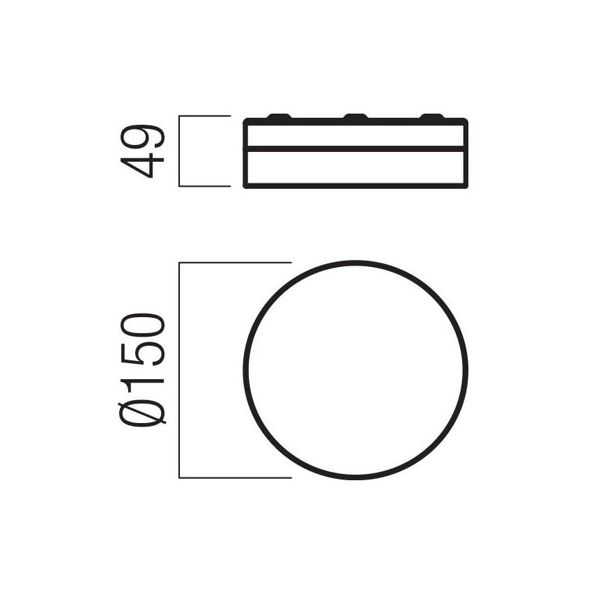 Redo 01-3729 - LED-kylpyhuoneen kattovalaisin FRISBI LED/8W/230V halkaisija 15 cm CRI 90 IP44 valkoinen