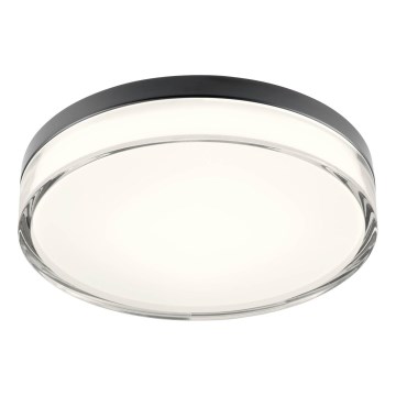 Redo 01-3736 - LED-kylpyhuoneen kattovalaisin FRISBI LED/18W/230V halkaisija 28 cm CRI 90 3000/4000K IP44 musta