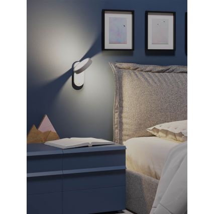 Redo 01-3763 - LED-seinävalaisin KEEN LED/6W/230V CRI 90 3000K valkoinen