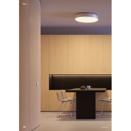 Redo 01-3940 - LED-kattovalaisin, DIP-LED, 30 W, 230 V, 2700/3000/4000/5000/6500 K, CRI 90, Ø 48,6 cm, valkoinen