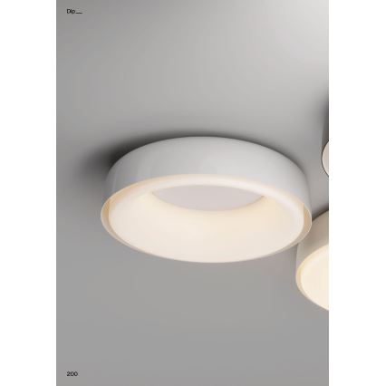 Redo 01-3940 - LED-kattovalaisin, DIP-LED, 30 W, 230 V, 2700/3000/4000/5000/6500 K, CRI 90, Ø 48,6 cm, valkoinen