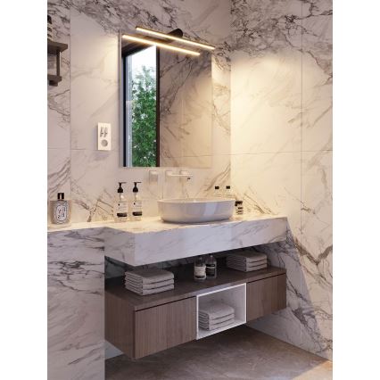 Redo 01-4036 - Kylpyhuoneen LED-peilivalo ROW LED/18W/230V 90 cm IP44 musta