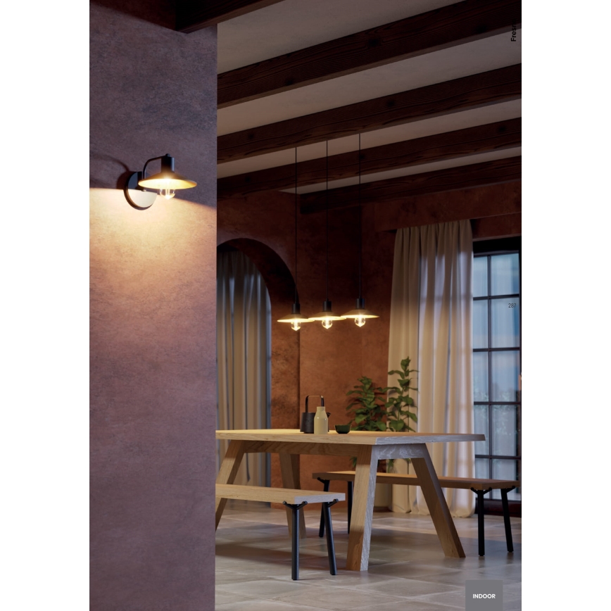 Redo 01-4055 - Kattokruunu johdossa FRESNO 1xE27/42W/230V halkaisija 40 cm