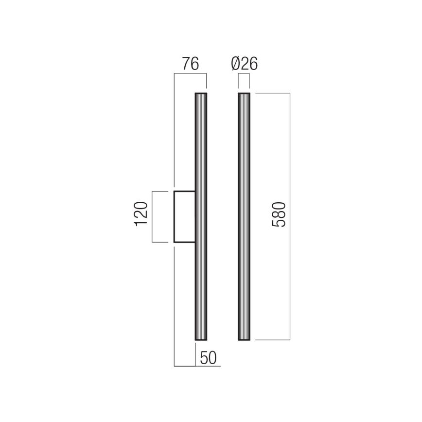 Redo 01-4058 - Himennettävä LED-seinävalaisin NIKOS LED/10W/230V CRI 90, kultainen