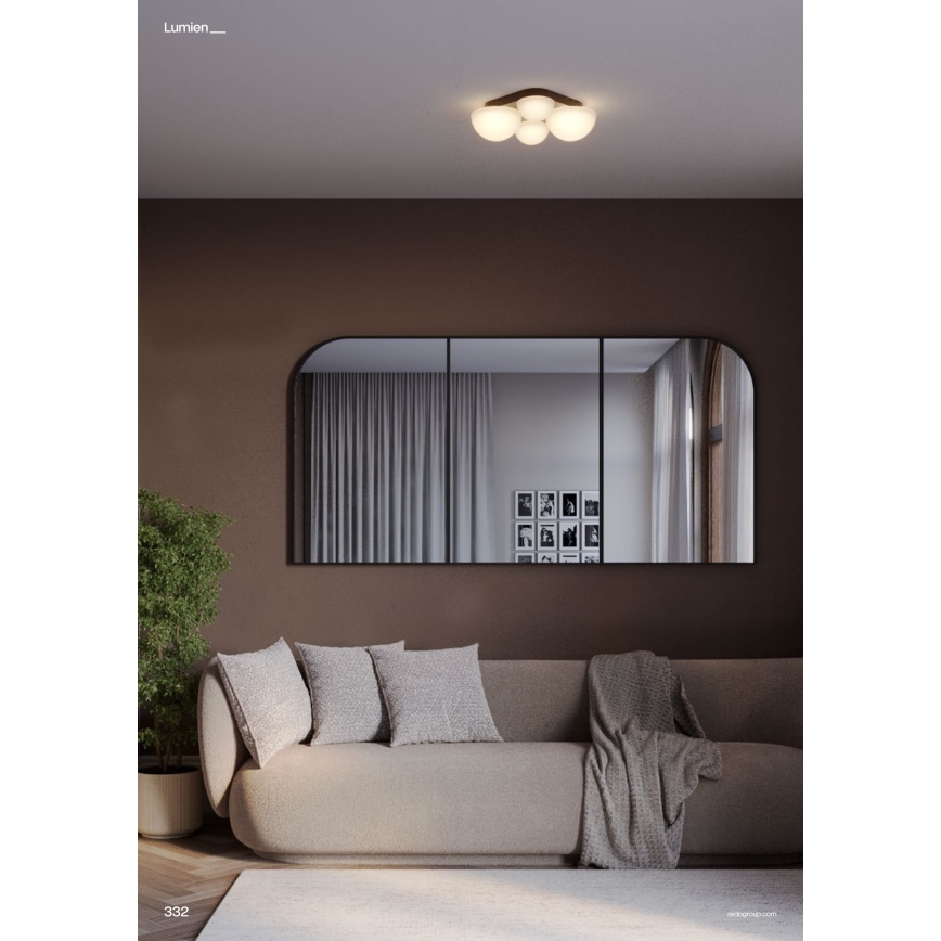 Redo 01-4332 - LED-kattovalaisin LUMIEN 4xLED/26W/230V 2700/3000K CRI 90 valkoinen/kultainen