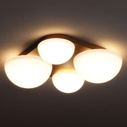 Redo 01-4332 - LED-kattovalaisin LUMIEN 4xLED/26W/230V 2700/3000K CRI 90 valkoinen/kultainen