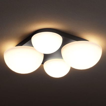 Redo 01-4333 - LUMIEN LED-kattovalaisin 4xLED/26W/230V 2700/3000K CRI 90 valkoinen/musta