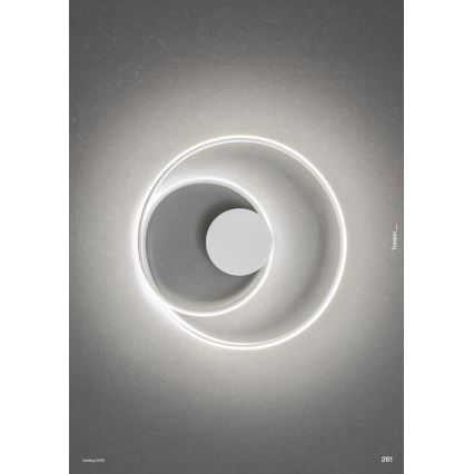 Redo 01-4354 - Himmennettävä LED-seinävalaisin TORSION LED/30W/230V 2700/3000/4000K CRI 90 valkoinen