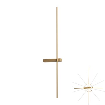 Redo 01-4674 - TANGENT LED-seinävalaisin LED/9W/230V 2700/2850/3000K 73 cm CRI 90 kultainen