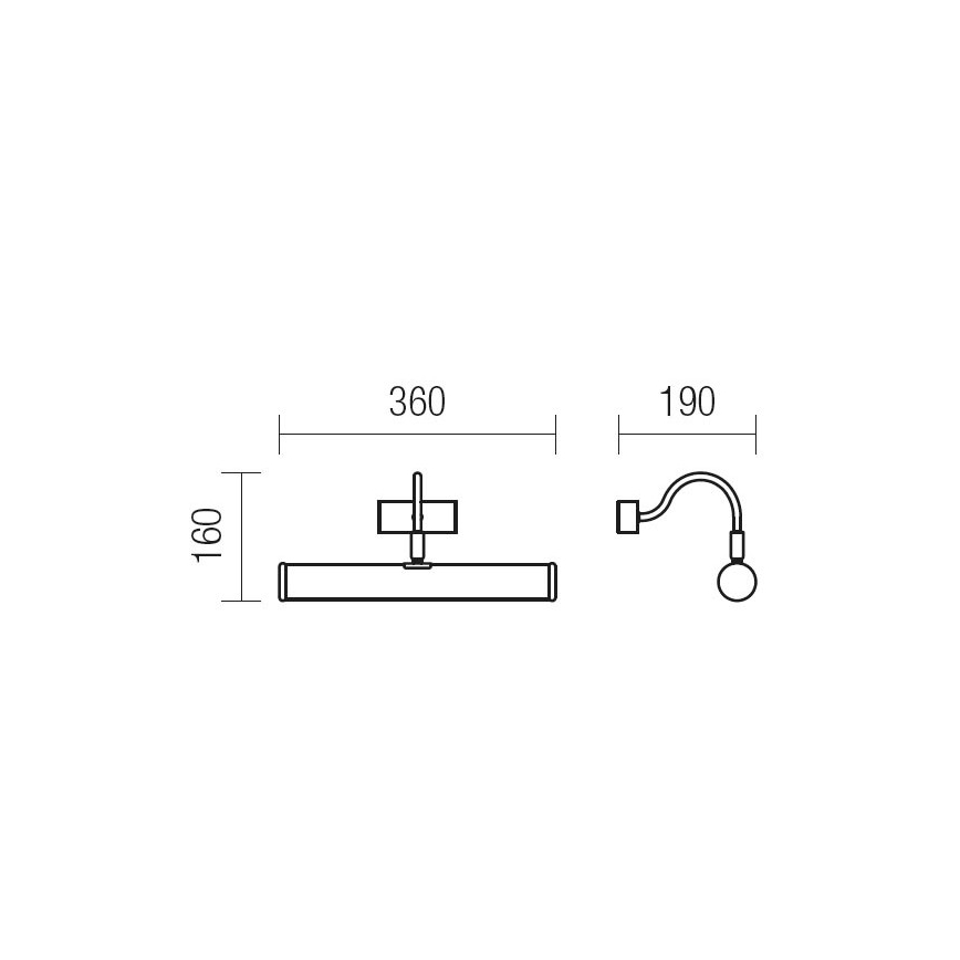 Redo 02-844 - Kuvavalo CAIRO 2xE14/28W/230V