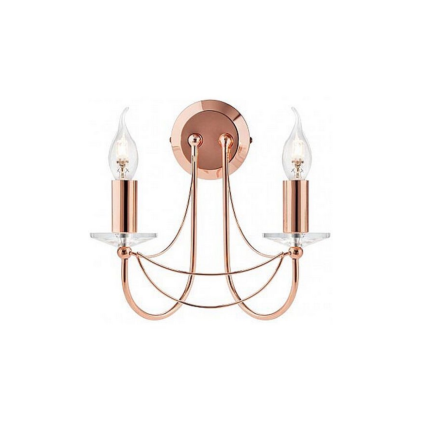 Redo 02-859 - Seinävalaisin ARIEL 2xE14/28W/230V kupari