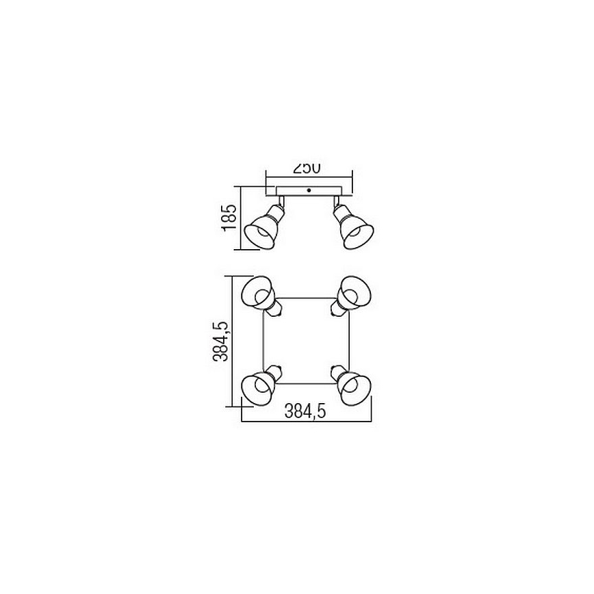 Redo 04-466 - Kohdevalo OLAF 4xE14/12W/230V
