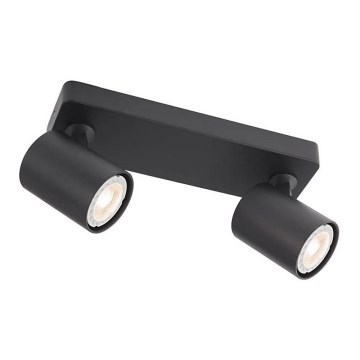 Redo 04-470 - CAMEO-kohdevalaisin 2xGU10/35W/230V, musta