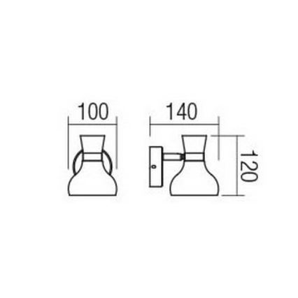 Redo 04-475 - Seinävalaisin BOWIE 1xE14/28W/230V