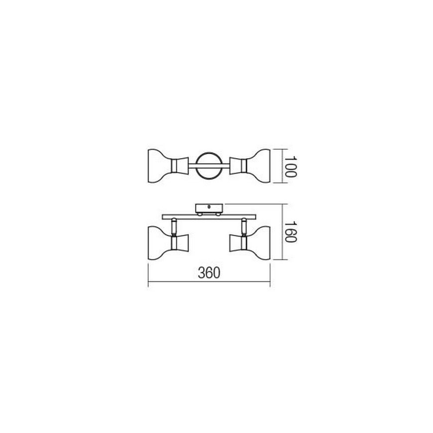 Redo 04-476 - Kohdevalo BOWIE 2xE14/28W/230V