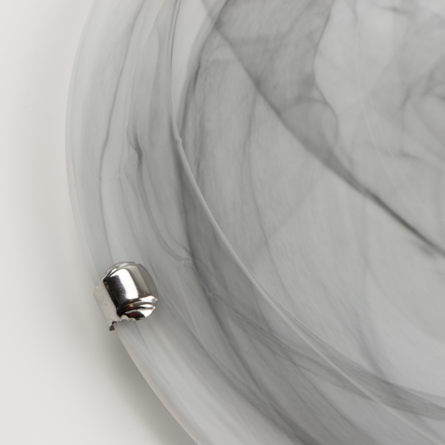 Redo 05-393 - Kattovalaisin VIRGINIA 2xE27/42W/230V, halkaisija 40 cm, harmaa