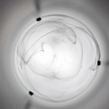 Redo 05-393 - Kattovalaisin VIRGINIA 2xE27/42W/230V, halkaisija 40 cm, harmaa