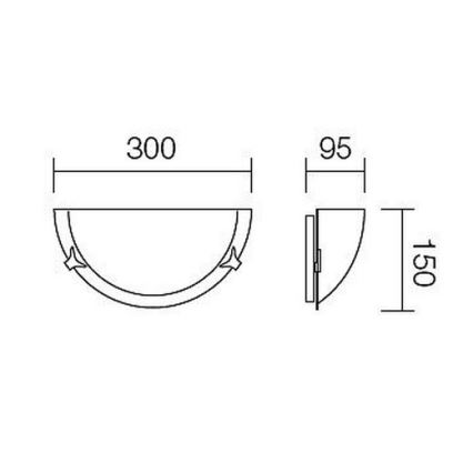 Redo 05-799 - Seinävalaisin AMALFI 1xE27/42W/230V