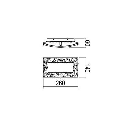 Redo 05-863 - LED-seinävalaisin ARTEMIS LED/10W/230V hopea