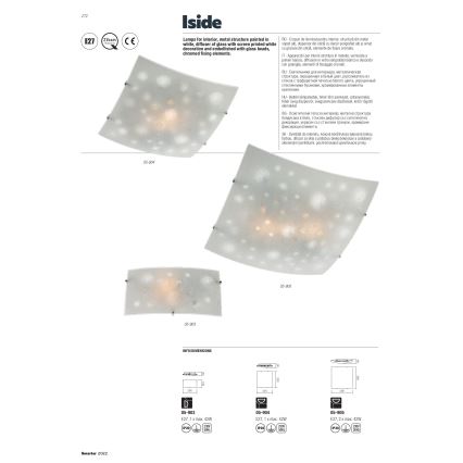 Redo 05-903 - ISIDE-kattovalaisin 1xE27/42W/230V, kirkas