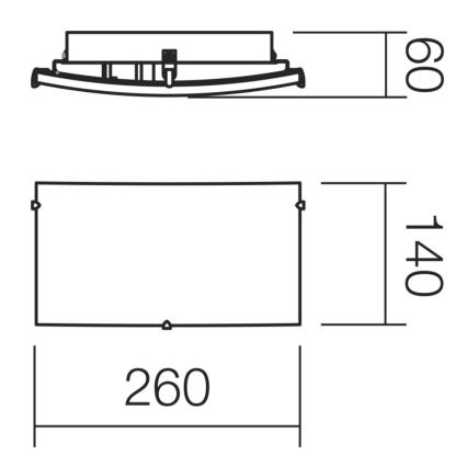 Redo 05-903 - ISIDE-kattovalaisin 1xE27/42W/230V, kirkas