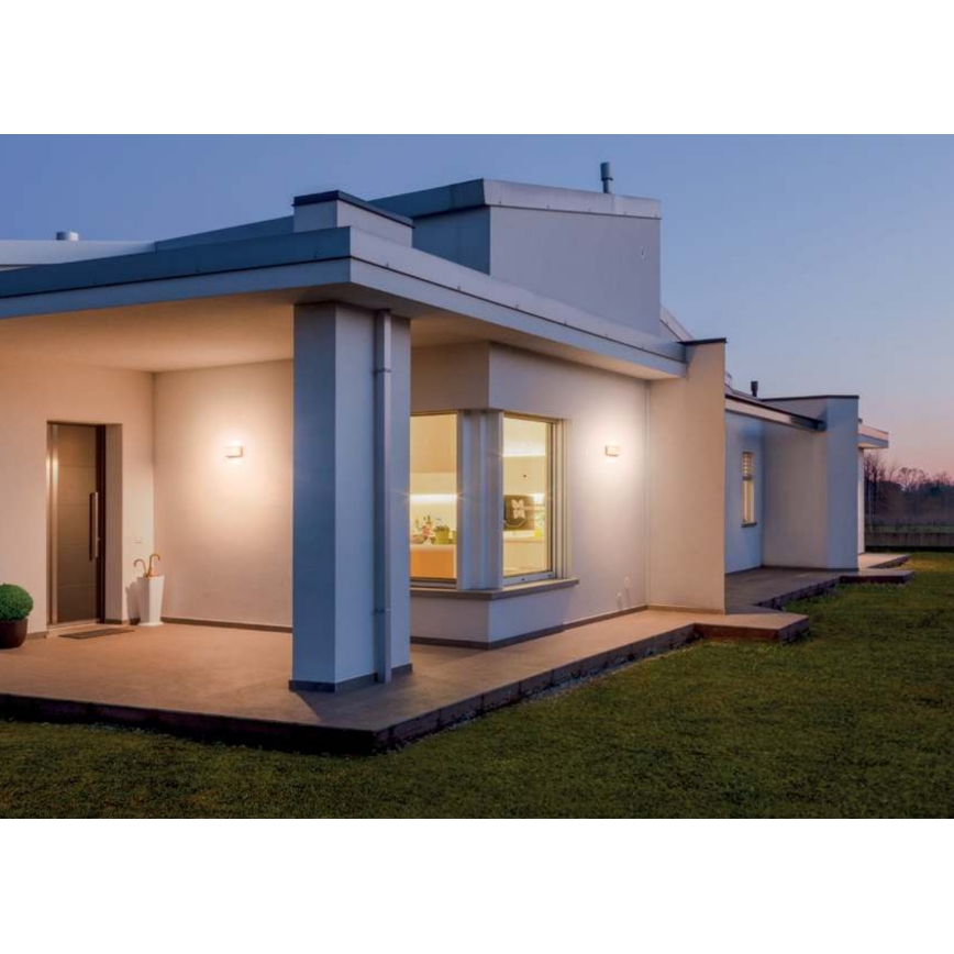 Redo 90038 - LED-ulkoseinävalaisin SEBRA LED/15W/230V IP54