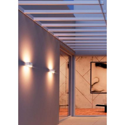 Redo 90095 - LED-ulko-seinävalaisin PLANIT LED/10W/230V 3000K IP54 valkoinen