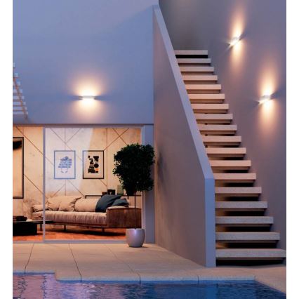 Redo 90095 - LED-ulko-seinävalaisin PLANIT LED/10W/230V 3000K IP54 valkoinen