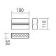 Redo 90117 - LED-ulkoseinävalaisin MITIC 1xLED/15W/230V IP54