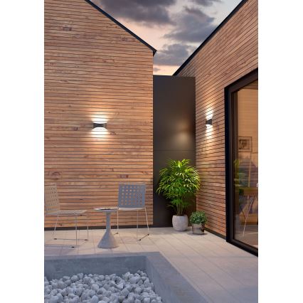 Redo 90126 - LED-ulkoseinävalaisin AXEL LED/7W/230V 3000 IP65 antrasiitti