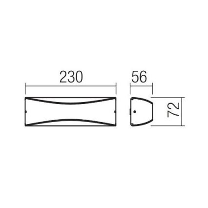 Redo 90126 - LED-ulkoseinävalaisin AXEL LED/7W/230V 3000 IP65 antrasiitti