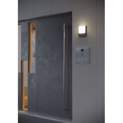 Redo 90130 -LED Ulkoseinävalaisin COLIN LED/9W/230V 4000K IP54 antrasiitti