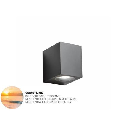 Redo 90151 - Ulkoseinävalaisin PUNTA 1xGU10/7W/230V IP44