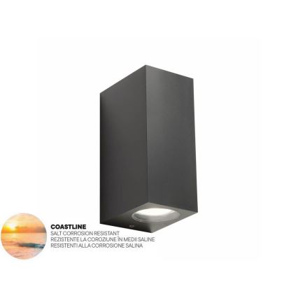 Redo 90152 - Ulkoseinävalaisin PUNTA 2xGU10/7W/230V IP44