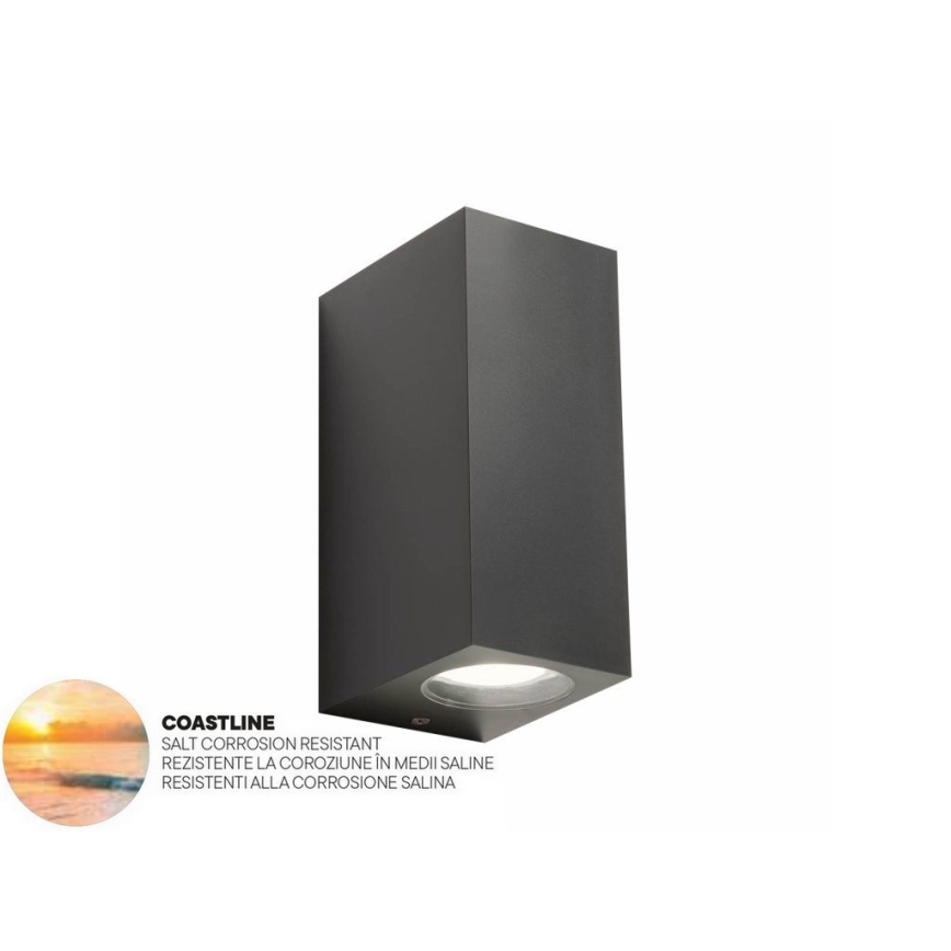 Redo 90152 - Ulkoseinävalaisin PUNTA 2xGU10/7W/230V IP44