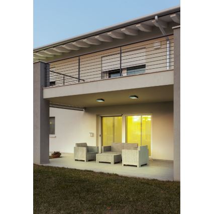 Redo 90158 - LED-ulkokattovalaisin MARINA LED/16W/230V 29,6x29,6 cm IP65 antrasiitti