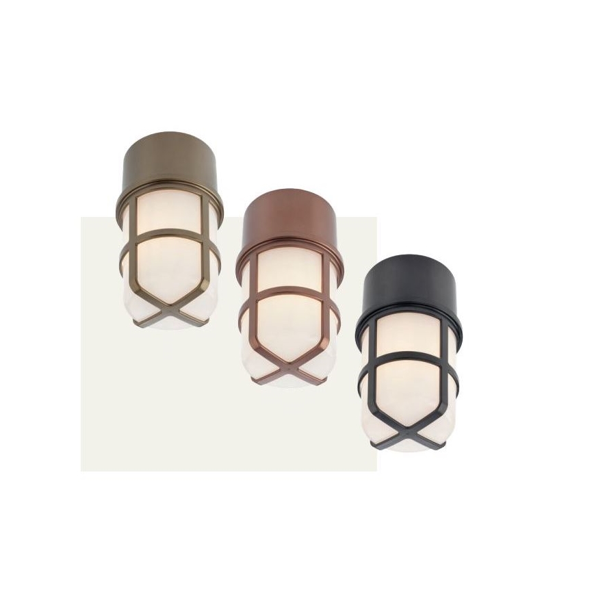 Redo 90193 - Ulkovalaisin TRITON 1xE27/28W/230V IP54 messinki