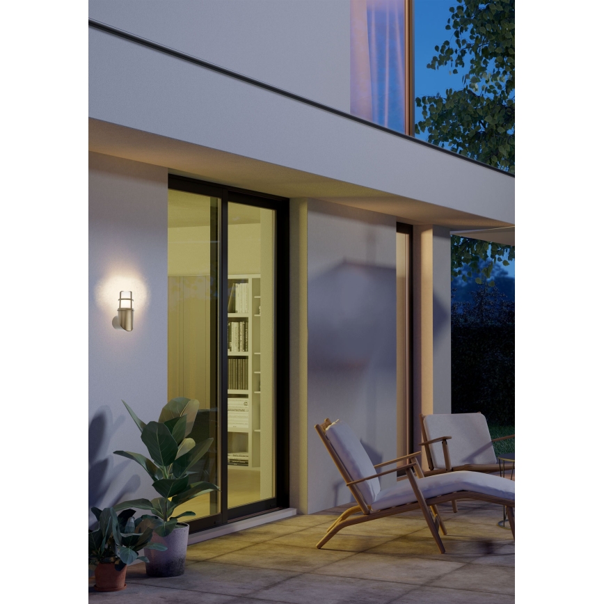 Redo 90196 - Ulkoseinävalaisin TRITON 1xE27/28W/230V IP54 messinki