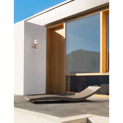 Redo 90197 - Ulkoseinävalaisin TRITON 1xE27/28W/230V IP54 kupari