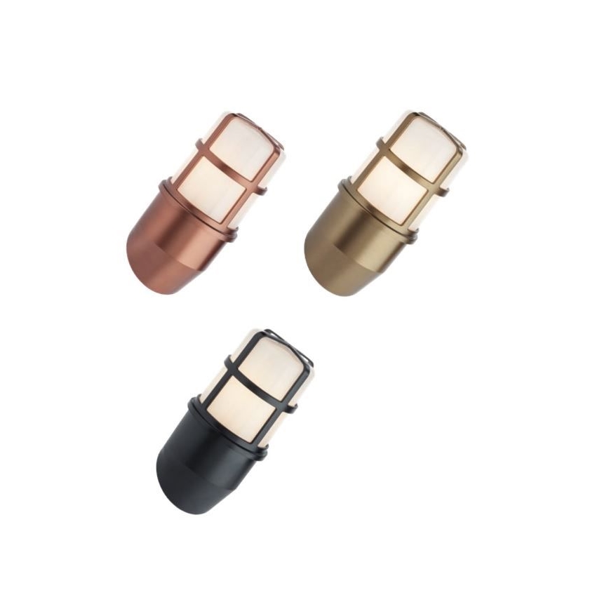 Redo 90202 - Ulkoseinävalaisin TRITON 1xE27/28W/230V IP54 messinki