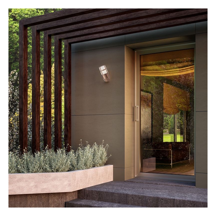 Redo 90203 - Ulkoseinävalaisin TRITON 1xE27/28W/230V IP54 kupari