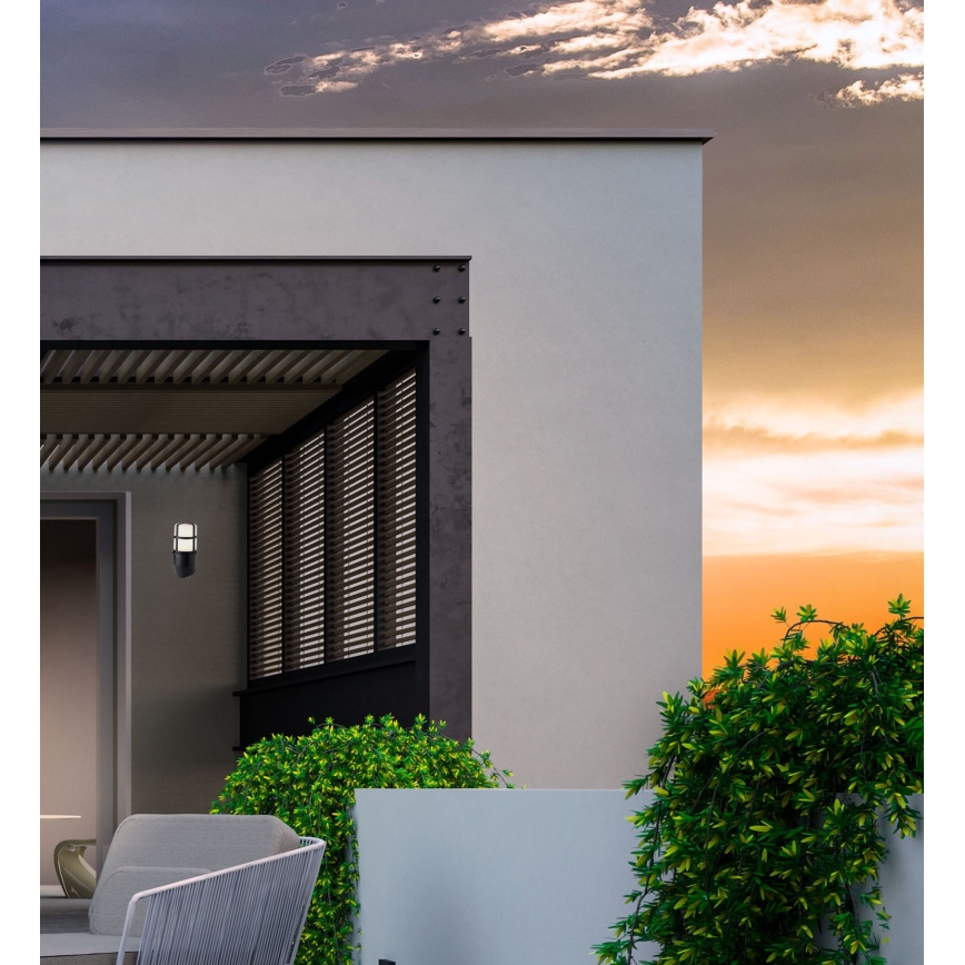 Redo 90204 - Ulkoseinävalaisin TRITON 1xE27/28W/230V IP54 musta