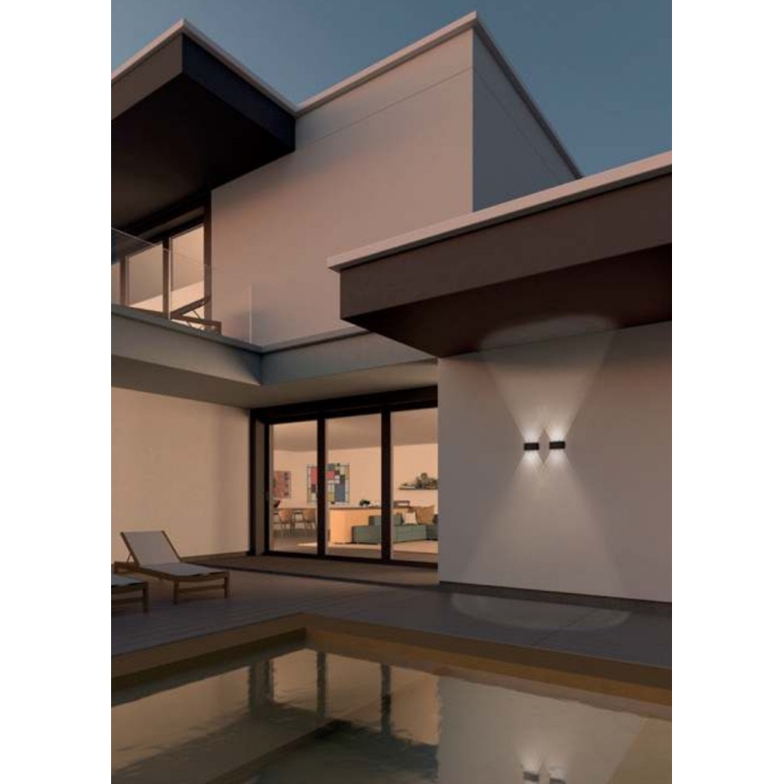 Redo 90227 - LED Ulkoseinävalaisin FABO LED/6W/230V 3000K IP54 ruskea