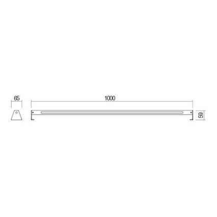 Redo 90242 - LED-ulkovalaisin TACK IP65 LED/15W/230V 3000K IP65 antrasiitti
