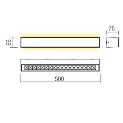 Redo 90259 - AROOS LED/21W/230V 3000K IP65 ulkoseinävalaisin, valkoinen