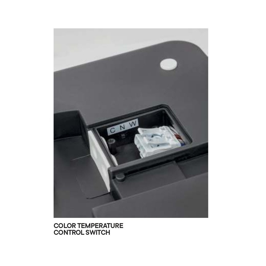 Redo 90286 - LED-ulkokattovalaisin ISOLA LED/24W/230V halkaisija 26 cm 3000/4000/6500K IP54 antrasiitti