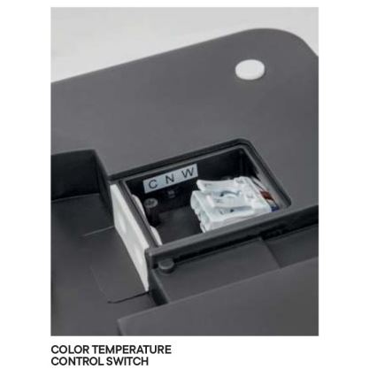 Redo 90290 - LED-ulkokattovalaisin anturilla ISOLA LED/24W/230V halkaisija 26 cm 3000/4000/6500K IP54 antrasiitti