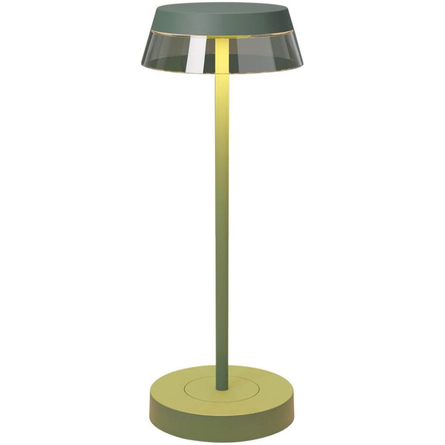 Redo 90309 - LED himmennettävä kosketuspöytävalaisin ILUNA LED/2,5W/5V 2700-3000K 3000 mAh IP65 vihreä