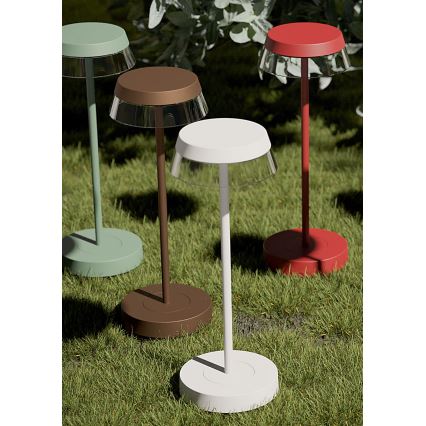 Redo 90309 - LED himmennettävä kosketuspöytävalaisin ILUNA LED/2,5W/5V 2700-3000K 3000 mAh IP65 vihreä