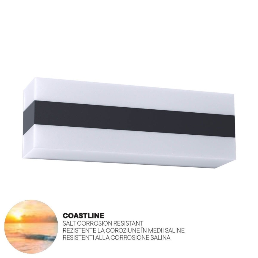 Redo 90330 - LED Ulkoseinävalaisin KODIAK LED/12W/230V IP65 valkoinen/musta